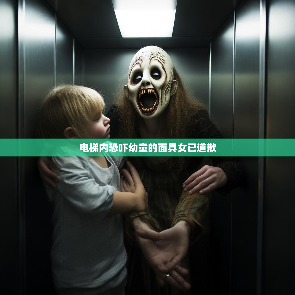 电梯内恐吓幼童的面具女已道歉