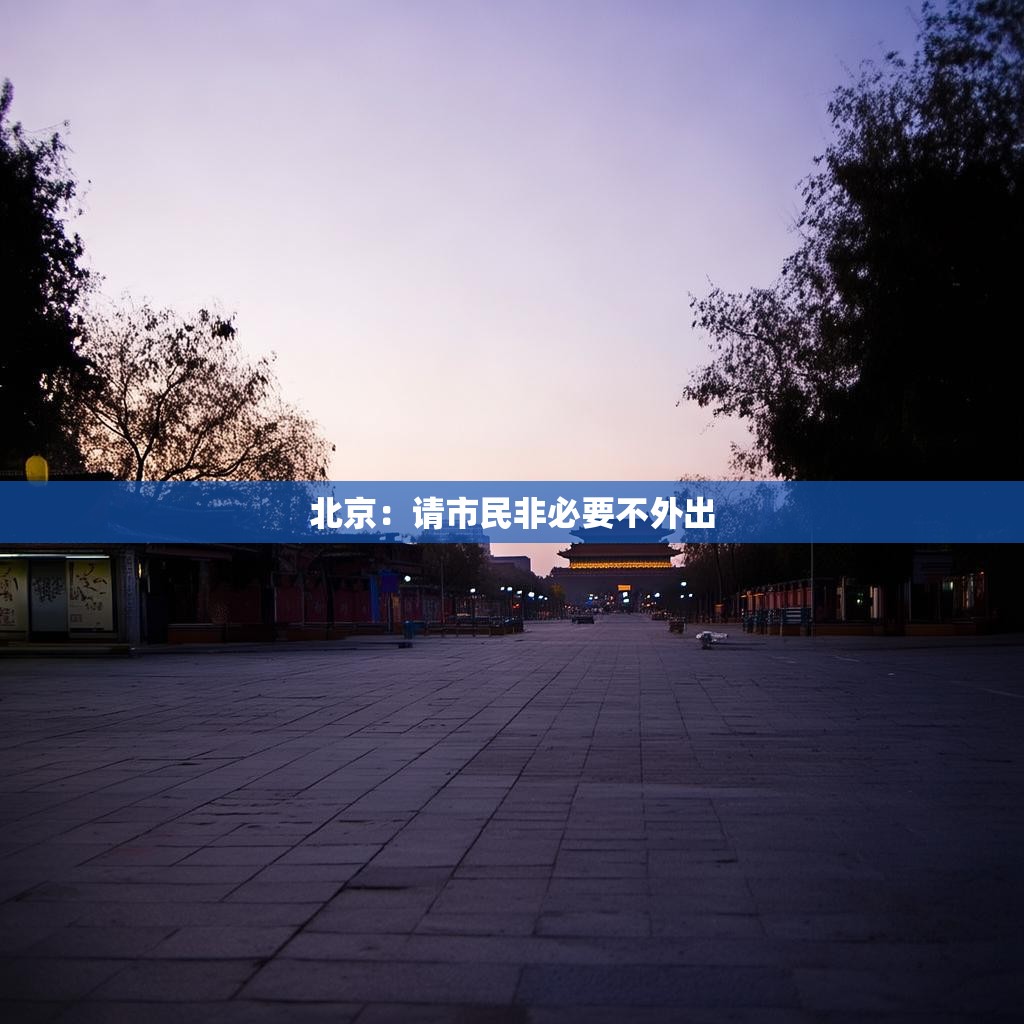北京：请市民非必要不外出