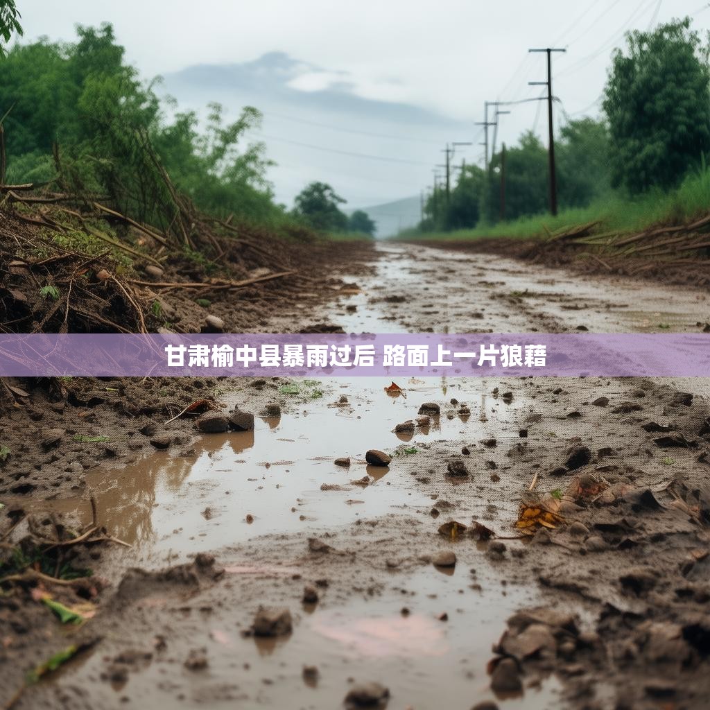 甘肃榆中县暴雨后的现场实拍