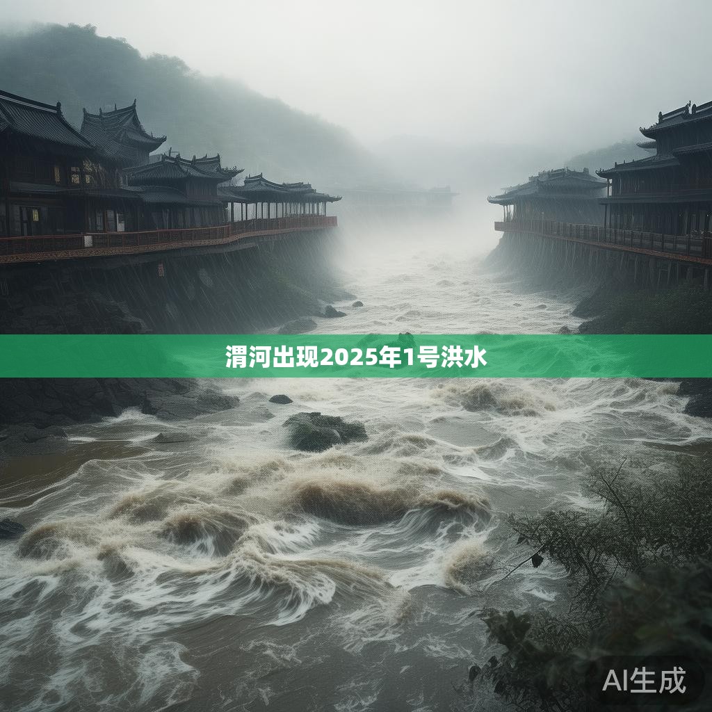 渭河洪水现场