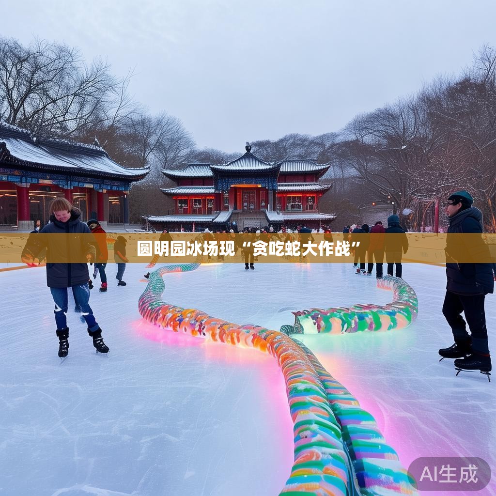 圆明园冰场现“贪吃蛇大作战” 圆明园冰场现“贪吃蛇大作战”