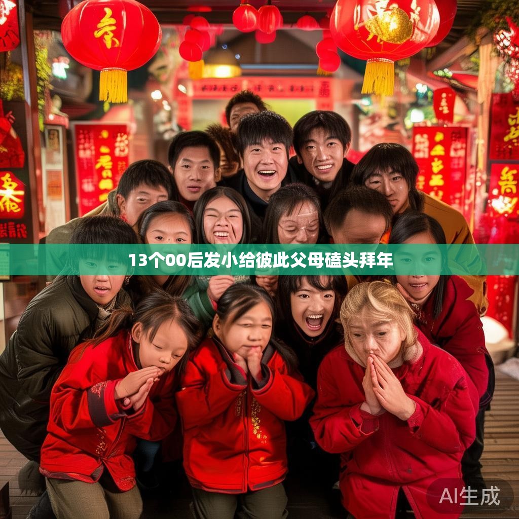 13个00后发小给彼此父母磕头拜年