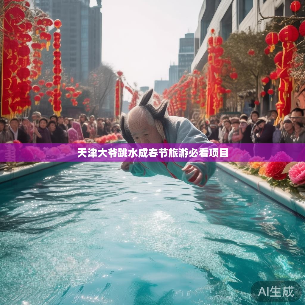 天津大爷跳水成春节旅游必看项目