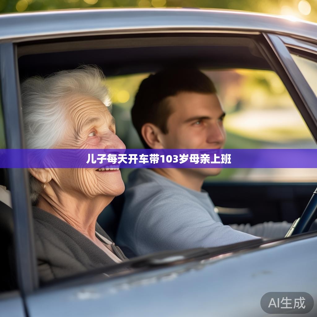 孝心之举:儿子每日驾车接送百岁母亲上班 孝心之举:儿子每日驾车带百岁老母上班